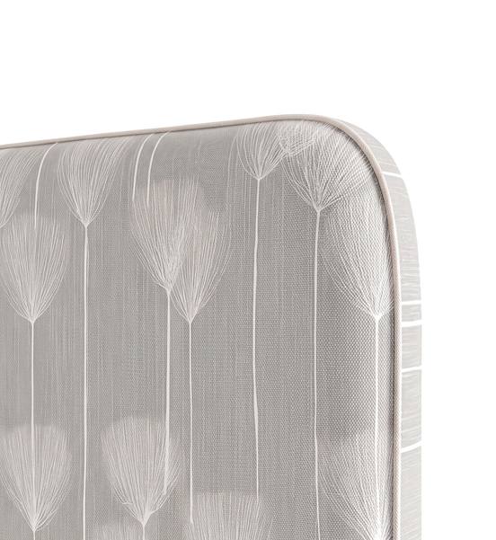 Respaldo de cama Wind Seeds — detalle de la tela