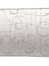 Cojín Alfabet White 120 x 35 cm