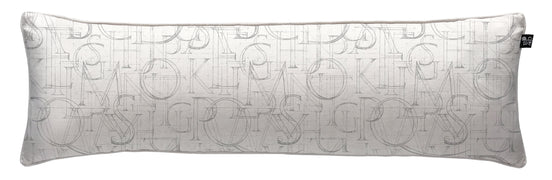 Cojín Alfabet White 120 x 35 cm