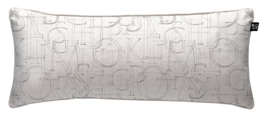 Cojín Alfabet White 90 x 35 cm