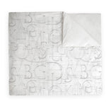 Textiles, Tela, Cojín, Funda Plumón, Piecera, Ropa Cama, Textil, cubre plumón, Genero, Cojines, Manta, Chal, Cubre Cama, Diseño Alfabet White