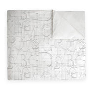 Textiles, Tela, Cojín, Funda Plumón, Piecera, Ropa Cama, Textil, cubre plumón, Genero, Cojines, Manta, Chal, Cubre Cama, Diseño Alfabet White