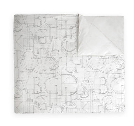 Textiles, Tela, Cojín, Funda Plumón, Piecera, Ropa Cama, Textil, cubre plumón, Genero, Cojines, Manta, Chal, Cubre Cama, Diseño Alfabet White