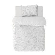 Textiles, Tela, Cojín, Funda Plumón, Piecera, Ropa Cama, Textil, cubre plumón, Genero, Cojines, Manta, Chal, Cubre Cama, Diseño Alfabet White