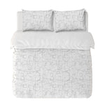  Textiles, Tela, Cojín, Funda Plumón, Piecera, Ropa Cama, Textil, cubre plumón, Genero, Cojines, Manta, Chal, Cubre Cama, Diseño Alfabet White