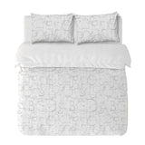  Textiles, Tela, Cojín, Funda Plumón, Piecera, Ropa Cama, Textil, cubre plumón, Genero, Cojines, Manta, Chal, Cubre Cama, Diseño Alfabet White