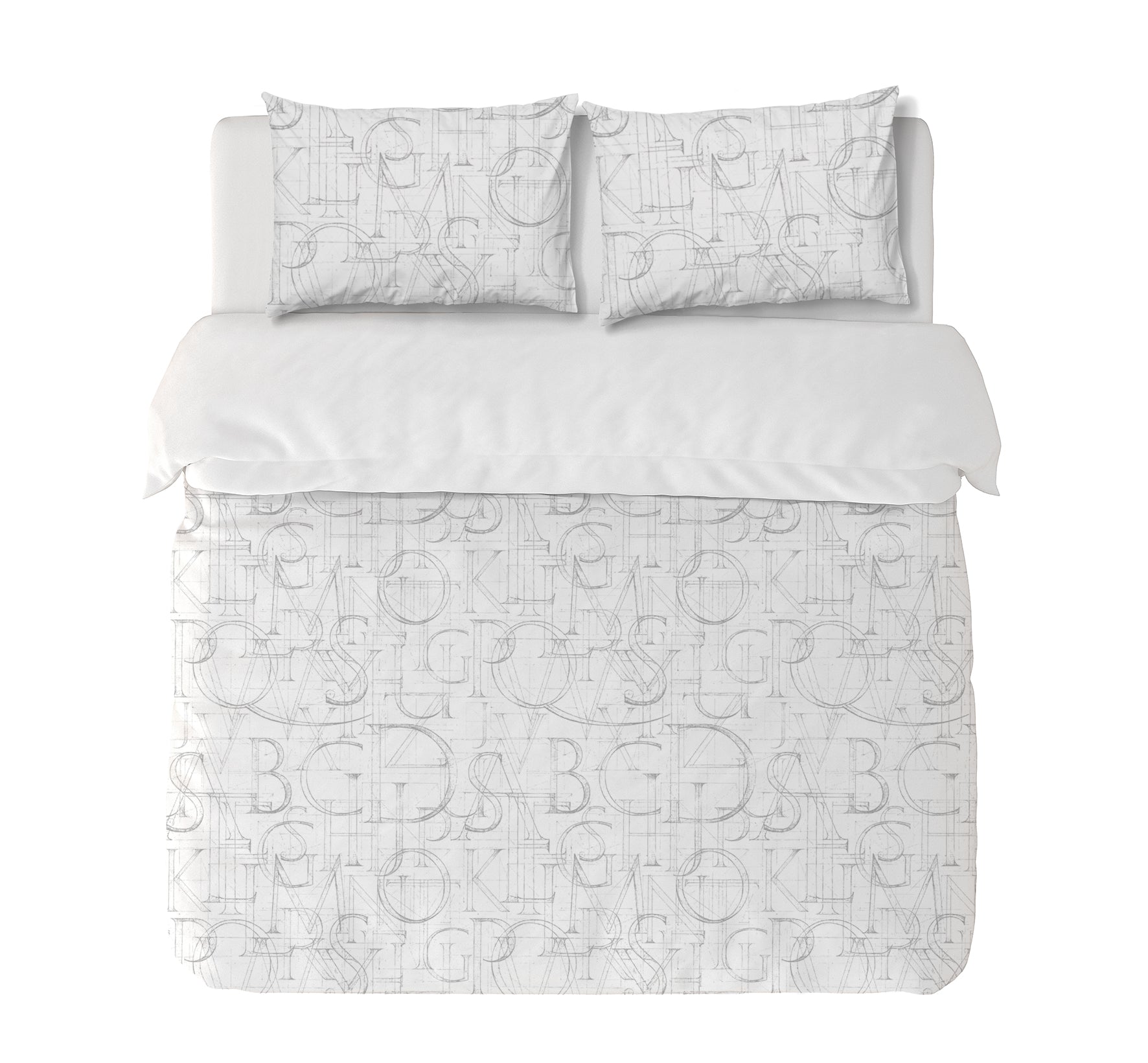  Textiles, Tela, Cojín, Funda Plumón, Piecera, Ropa Cama, Textil, cubre plumón, Genero, Cojines, Manta, Chal, Cubre Cama, Diseño Alfabet White