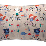 Textiles, Tela, Cojín, Funda Plumón, Piecera, Ropa Cama, Textil, cubre plumón, Genero, Cojines, Manta, Chal, Cubre Cama, Diseño Biking Animals