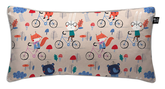 Cojín Biking Animals 70 x 35 cm