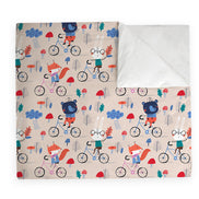 Manta Acolchada (Piecera) Biking Animals 210 x 140 cm
