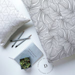 Textiles, Tela, Cojín, Funda Plumón, Piecera, Ropa Cama, Textil, cubre plumón, Genero, Cojines, Manta, Chal, Cubre Cama, Diseño Black Moustera