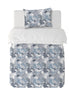 Funda Plumón Blue Flower Cuna 145 x 105 cm