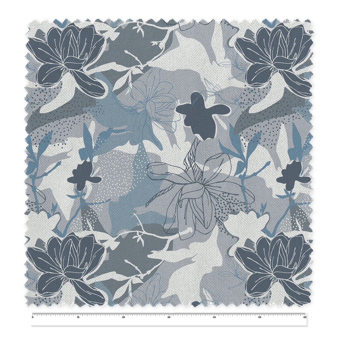 Tela Blue Flower x Metro (1,40 mts ancho)