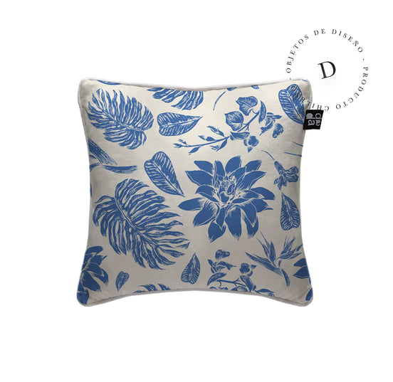 Cojín Blue Tropic 45 x 45 cm