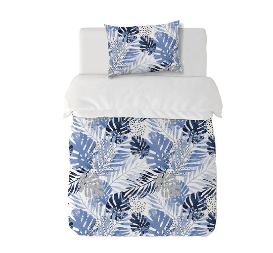 Funda Plumón Blue Tropical Cuna 145 x 105 cm