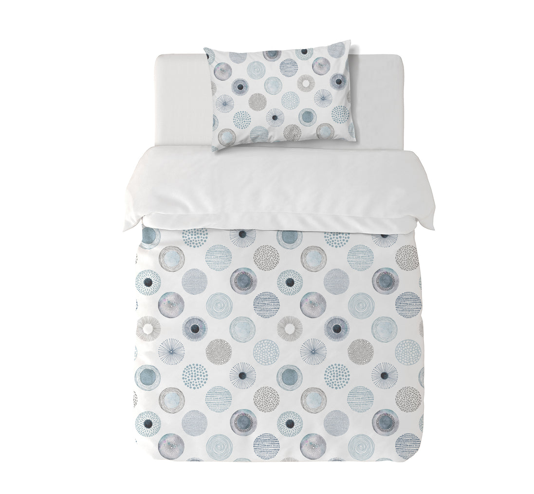 Funda Plumón Blue Twist Cuna 145 x 105 cm