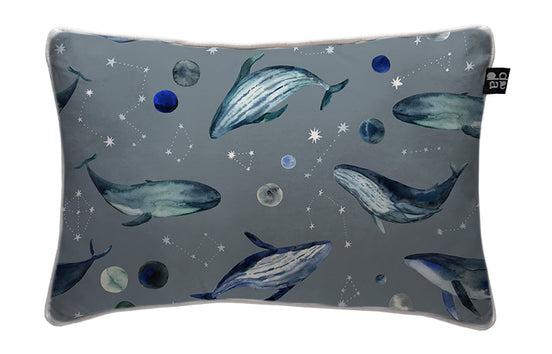 Cojín Blue Whales 60 x 40 cm