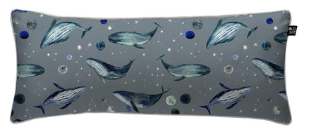 Cojín Blue Whales 90 x 35 cm