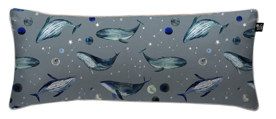 Cojín Blue Whales 90 x 35 cm