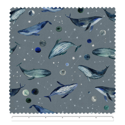 Tela Blue Whales x Metro (1,40 mts ancho)