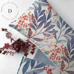 Textiles, Tela, Cojín, Funda Plumón, Piecera, Ropa Cama, Textil, cubre plumón, Genero, Cojines, Manta, Chal, Cubre Cama, Diseño Botanic Violet