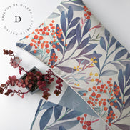 Textiles, Tela, Cojín, Funda Plumón, Piecera, Ropa Cama, Textil, cubre plumón, Genero, Cojines, Manta, Chal, Cubre Cama, Diseño Botanic Violet