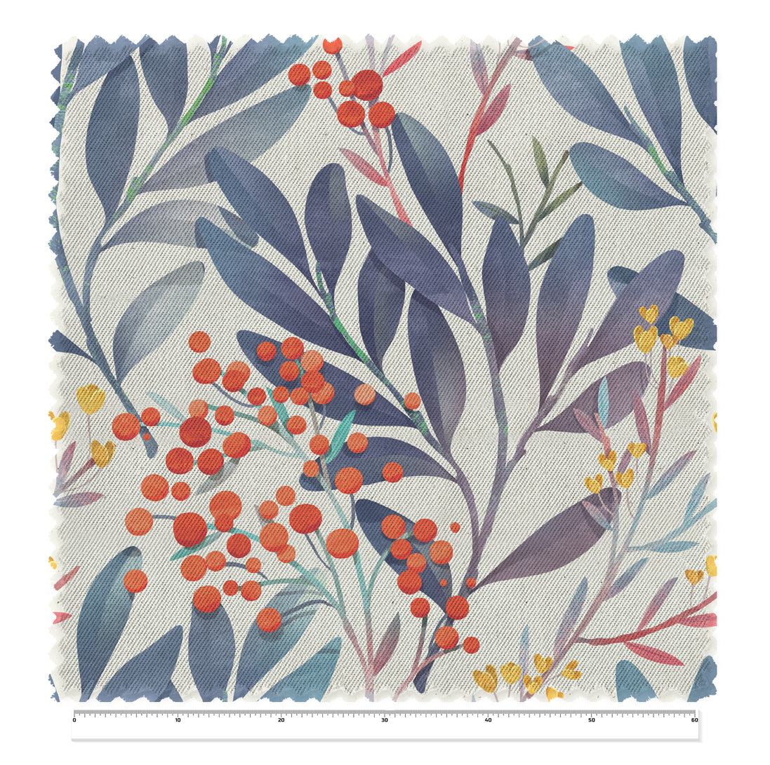 Tela Botanic Violet x Metro (1,40 mts ancho)