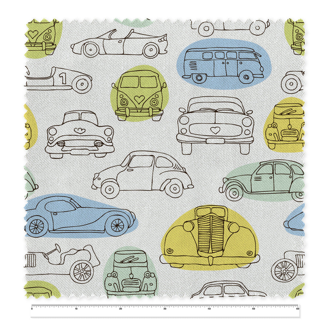 Tela Cars x Metro (1,40 mts ancho)