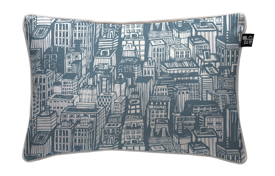 Cojín City Blue 60 x 40 cm