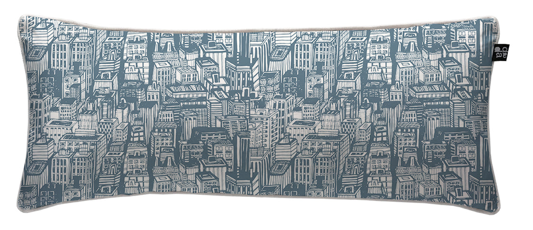 Cojín City Blue 90 x 35 cm