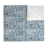 Textiles, Tela, Cojín, Funda Plumón, Piecera, Ropa Cama, Textil, cubre plumón, Genero, Cojines, Manta, Chal, Cubre Cama, Diseño City Blue