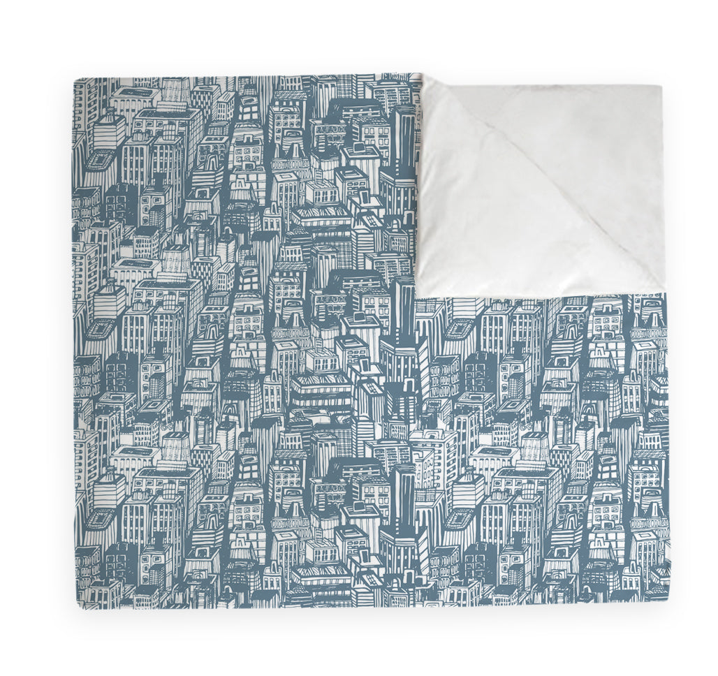 Manta Acolchada (Piecera) City Blue 210 x 140 cm