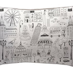 Textiles, Tela, Cojín, Funda Plumón, Piecera, Ropa Cama, Textil, cubre plumón, Genero, Cojines, Manta, Chal, Cubre Cama, Diseño City Lines