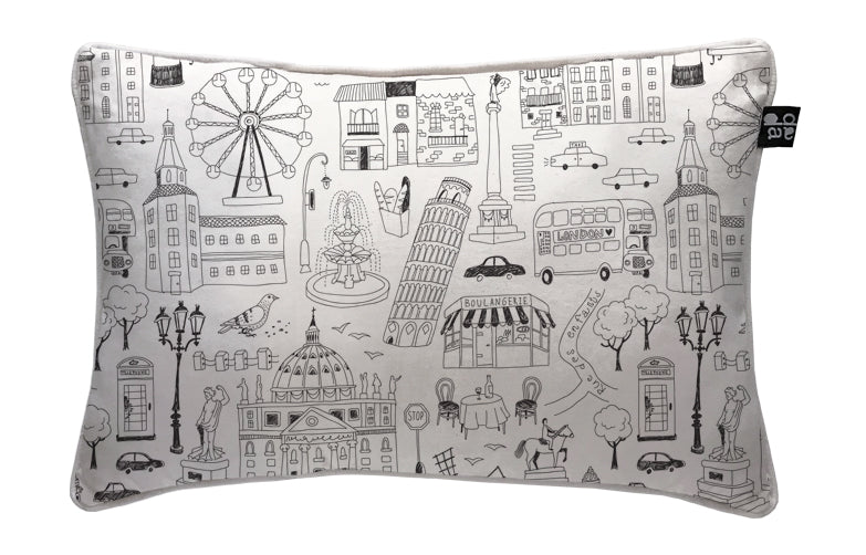 Textiles, Tela, Cojín, Funda Plumón, Piecera, Ropa Cama, Textil, cubre plumón, Genero, Cojines, Manta, Chal, Cubre Cama, Diseño City Lines