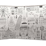 Textiles, Tela, Cojín, Funda Plumón, Piecera, Ropa Cama, Textil, cubre plumón, Genero, Cojines, Manta, Chal, Cubre Cama, Diseño City Lines