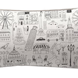 Textiles, Tela, Cojín, Funda Plumón, Piecera, Ropa Cama, Textil, cubre plumón, Genero, Cojines, Manta, Chal, Cubre Cama, Diseño City Lines