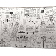 Textiles, Tela, Cojín, Funda Plumón, Piecera, Ropa Cama, Textil, cubre plumón, Genero, Cojines, Manta, Chal, Cubre Cama, Diseño City Lines