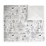 Textiles, Tela, Cojín, Funda Plumón, Piecera, Ropa Cama, Textil, cubre plumón, Genero, Cojines, Manta, Chal, Cubre Cama, Diseño City Lines