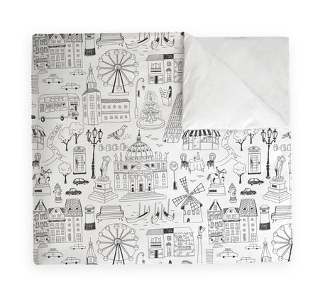 Textiles, Tela, Cojín, Funda Plumón, Piecera, Ropa Cama, Textil, cubre plumón, Genero, Cojines, Manta, Chal, Cubre Cama, Diseño City Lines