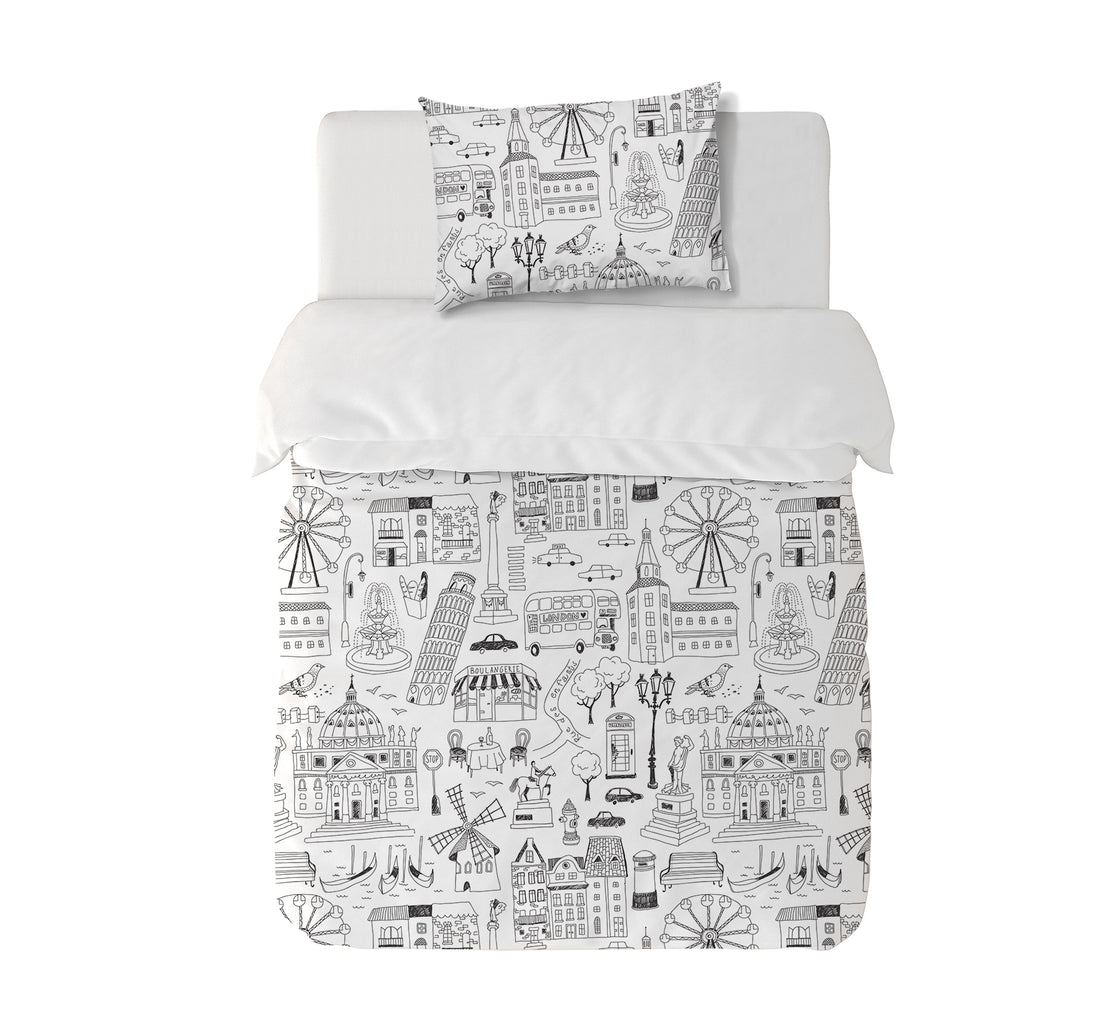 Textiles, Tela, Cojín, Funda Plumón, Piecera, Ropa Cama, Textil, cubre plumón, Genero, Cojines, Manta, Chal, Cubre Cama, Diseño City Lines