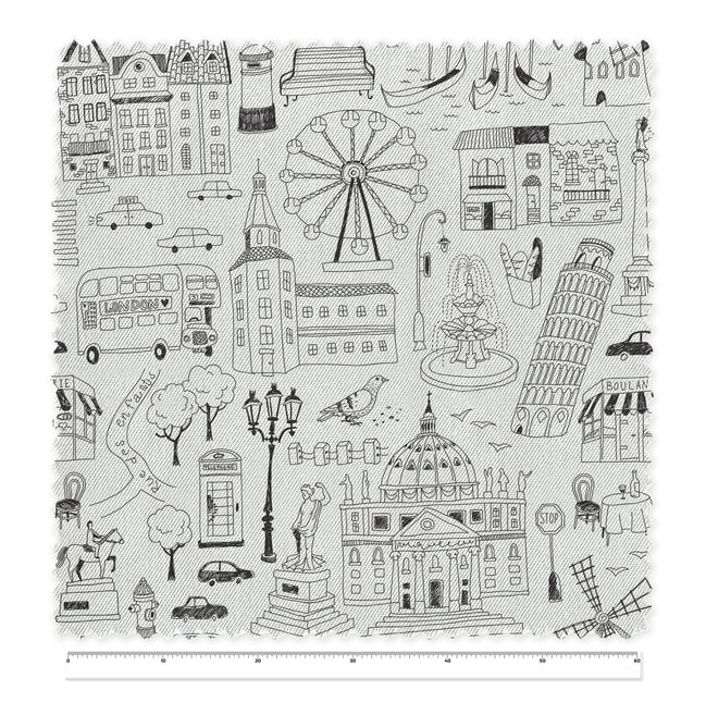 Textiles, Tela, Cojín, Funda Plumón, Piecera, Ropa Cama, Textil, cubre plumón, Genero, Cojines, Manta, Chal, Cubre Cama, Diseño City Lines