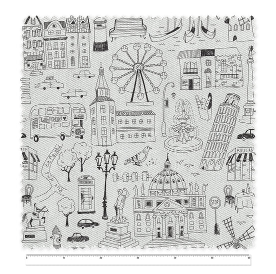 Textiles, Tela, Cojín, Funda Plumón, Piecera, Ropa Cama, Textil, cubre plumón, Genero, Cojines, Manta, Chal, Cubre Cama, Diseño City Lines