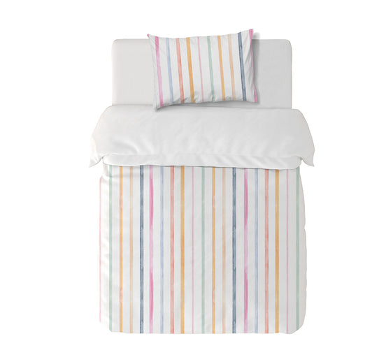 Funda Plumón Color Stripe Cuna 145 x 105 cm