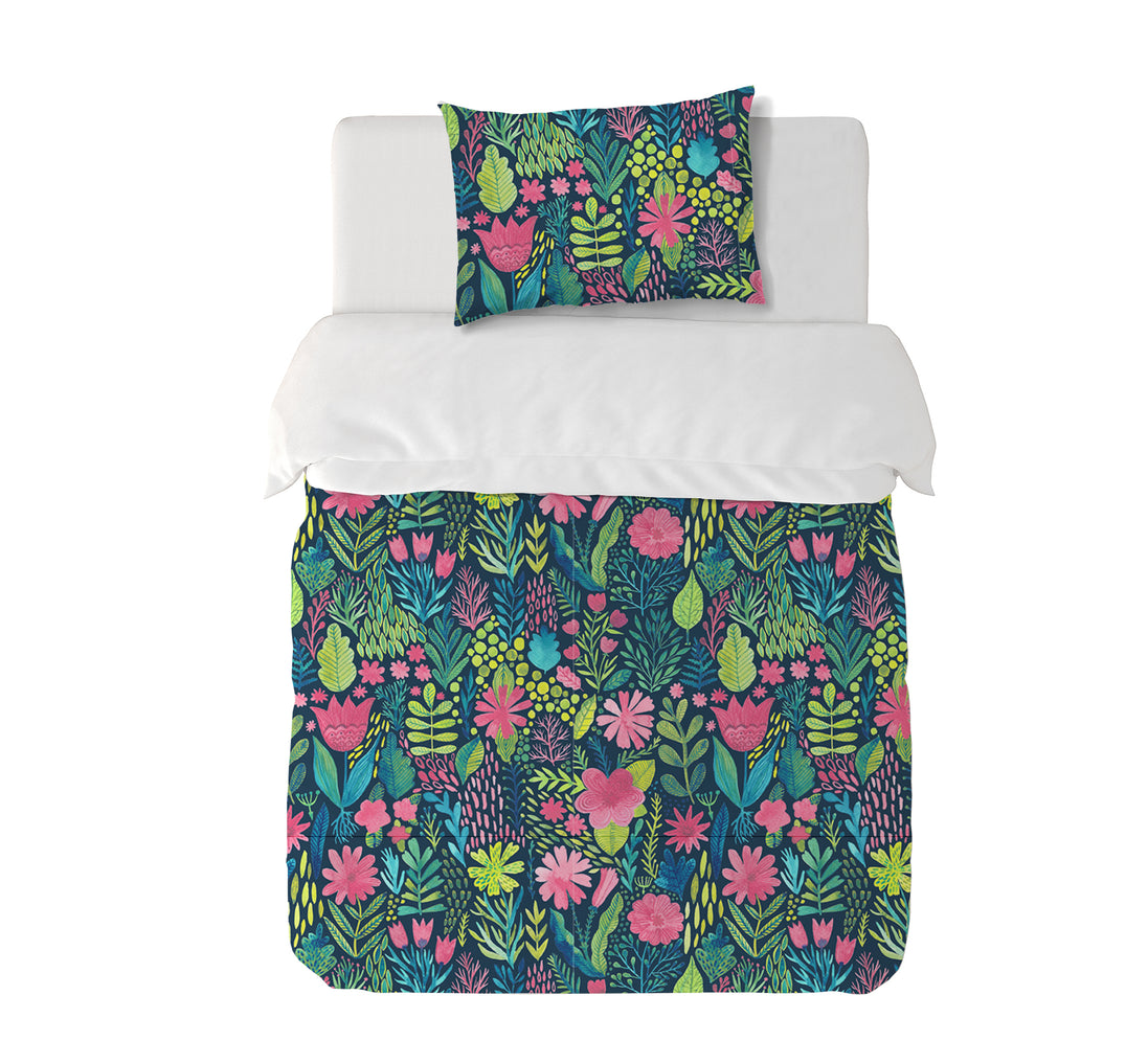 Funda Plumón Dark Beauty Cuna 145 x 105 cm
