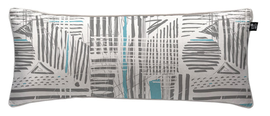 Cojín Draw Lines Blue 90 x 35 cm