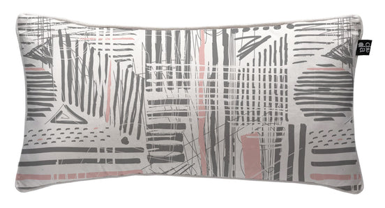 Cojín Draw Lines Pink 70 x 35 cm