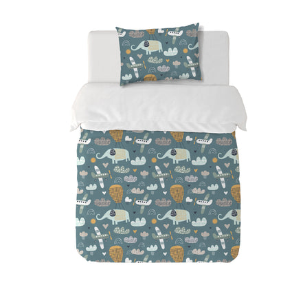 Funda Plumón Elephant Cuna 145 x 105 cm