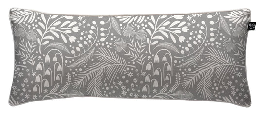 Cojín Grey Flowers 90 x 35 cm