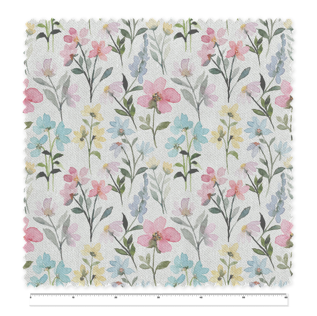 Tela Light Flowers x Metro (1,40 mts ancho)