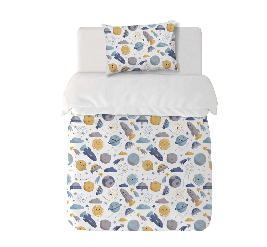 Funda Plumón Planets Cuna 145 x 105 cm